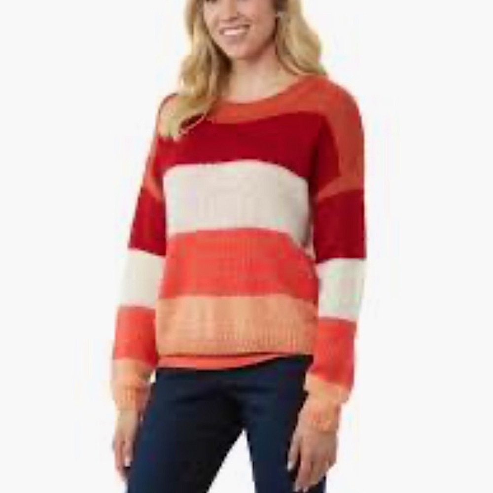🆕 JW Style Women’s Striped Ribbed Knit Top